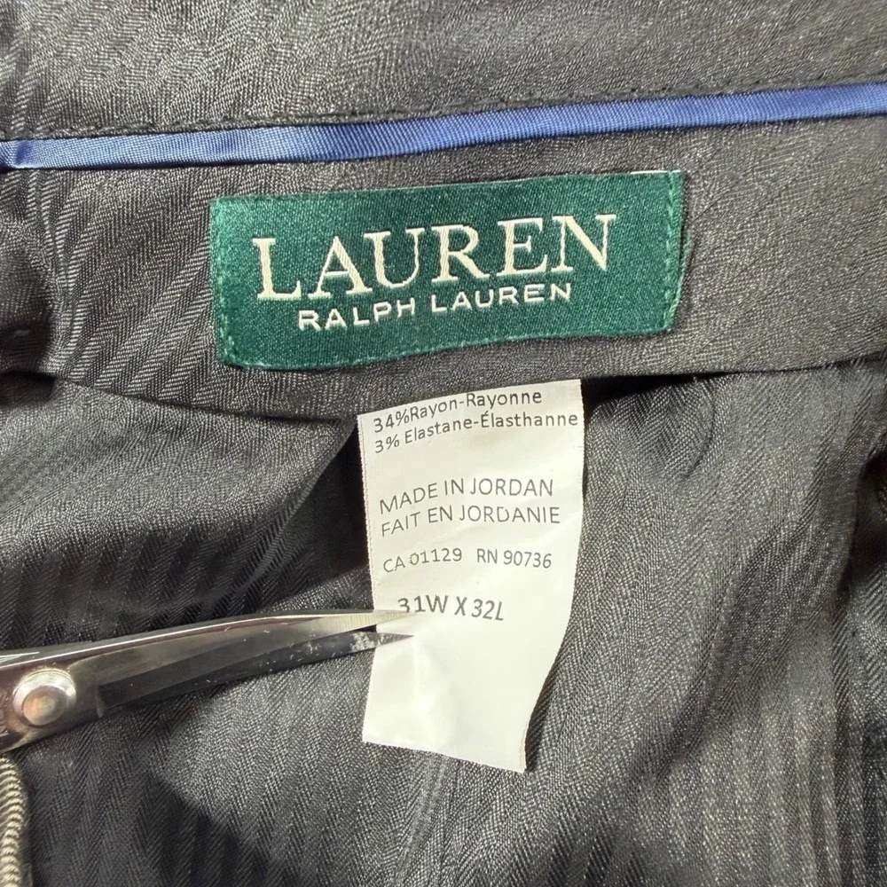 Lauren Ralph Lauren Slim Dress Pants Men's Size 31x32 Brown Heathered